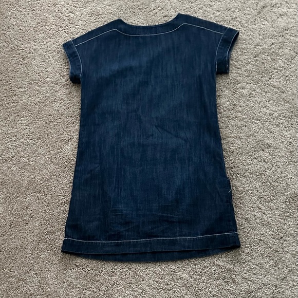 Tommy Hilfiger Adaptive Girls Denim Dress with Velcro Closure at Shoulders - Picture 2 of 6